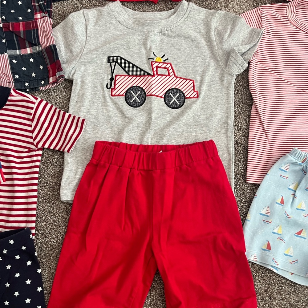 Tow Truck Appliqué Outfit
